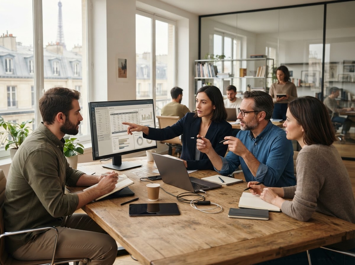 Swaptivure — équipe travaillant sur l'analyse de données à distance